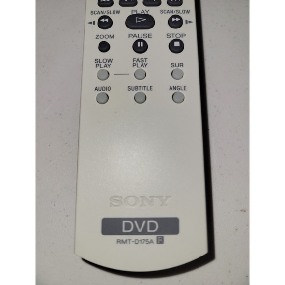 Sony Remote Control RMT D175A For DVP-SR210P - Picture 2 of 5